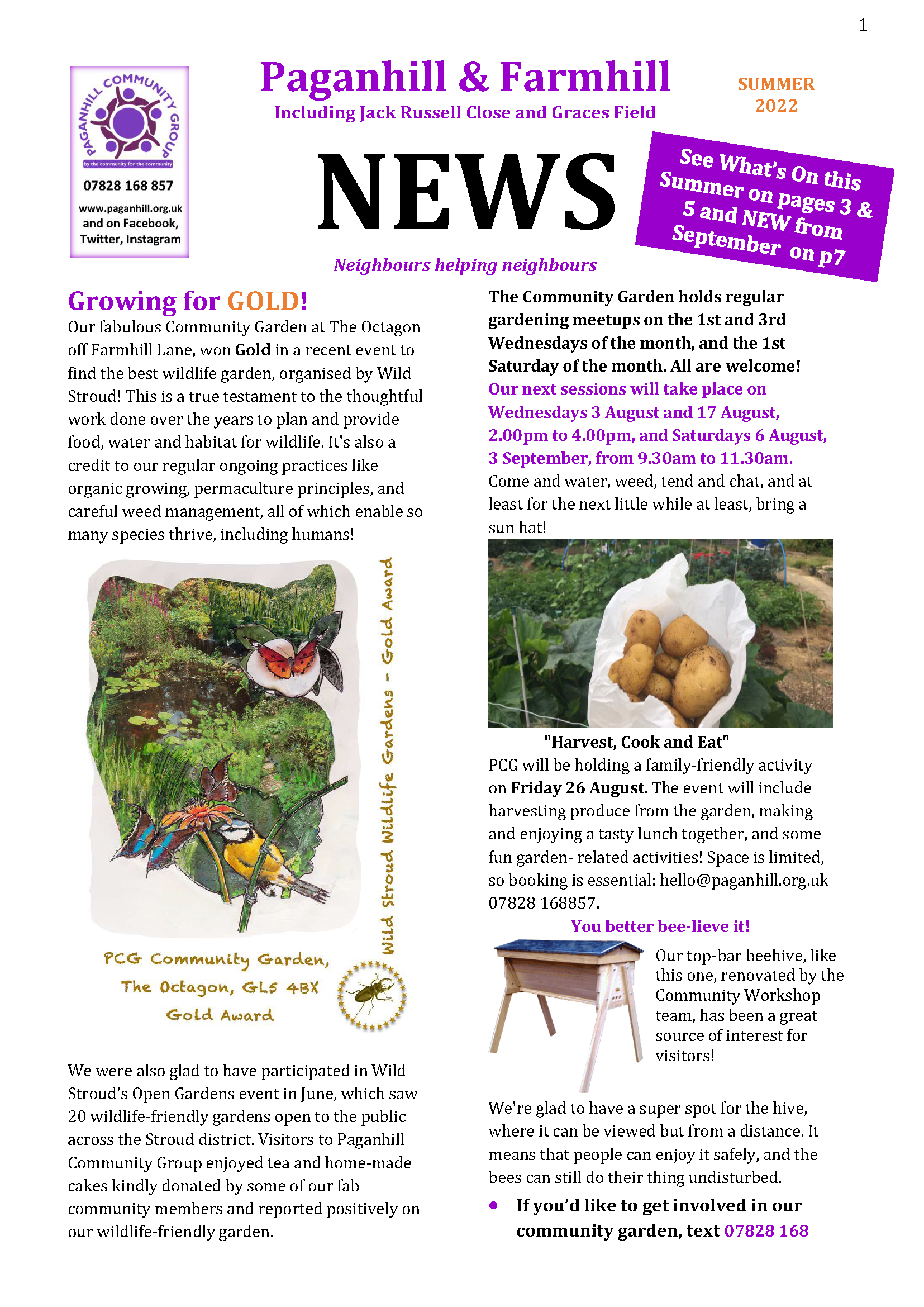 Latest newsletter – Paganhill Community Group